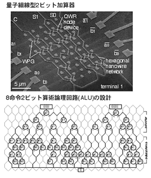 (a)Fabricated hexagonal BDD 2-bit adder and (b) ALU design.